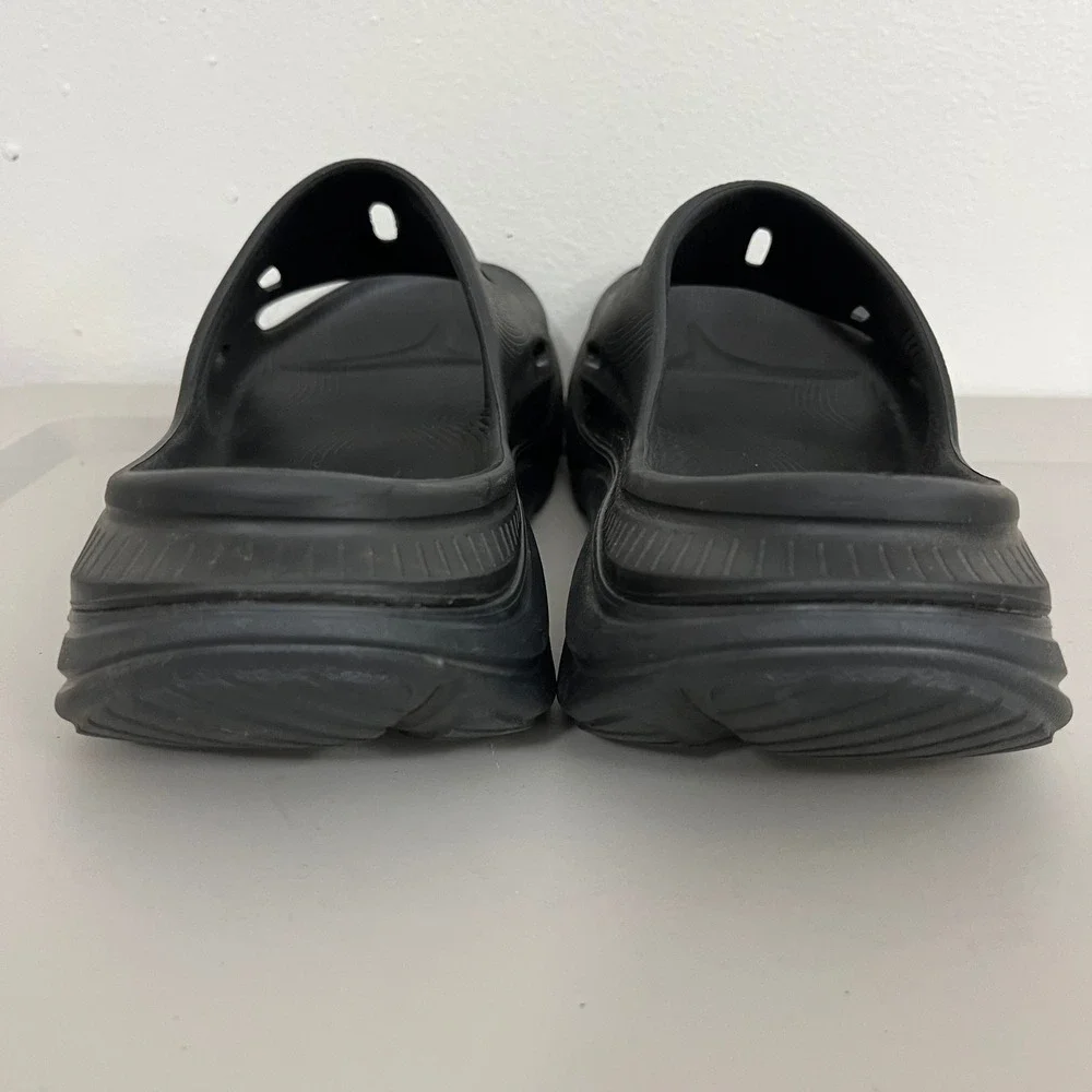 Hoka Ora Recovery Slide 3 Mens 9 Womens 11 Black EVA Foam Sport Sandal Comfort
